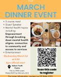 FREE – MARCH MENTAL HEALTH DINNER